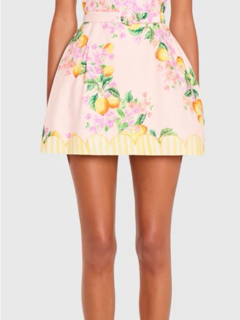 Amanda Uprichard Judie Romper in Lemoncello - Picture 4 of 7